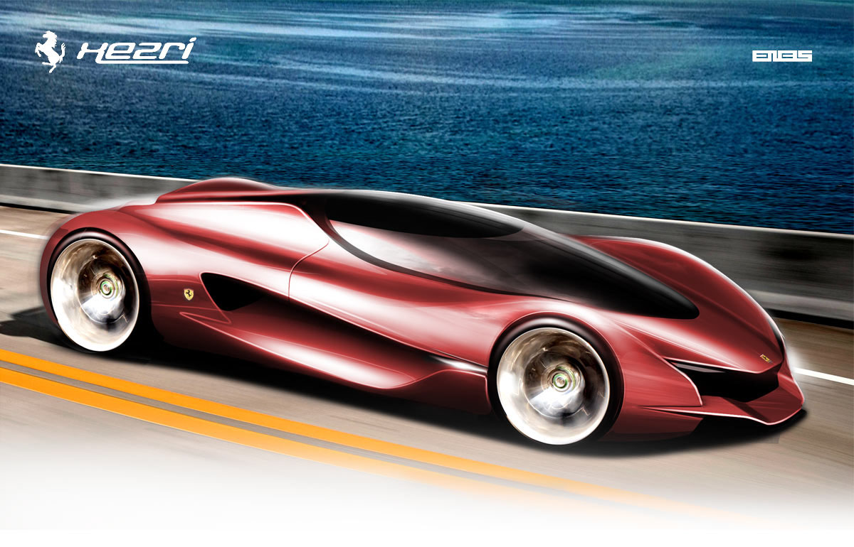 Ferrari，Concept Car，midfielder，Sports car，vehicle，