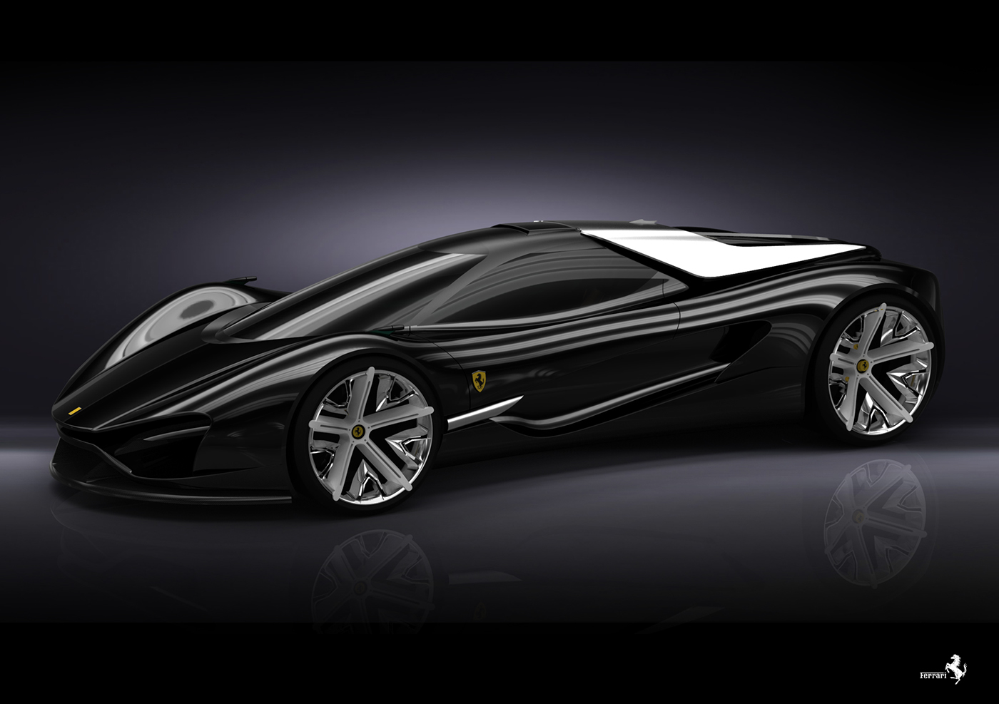 Ferrari，Concept Car，midfielder，Sports car，vehicle，