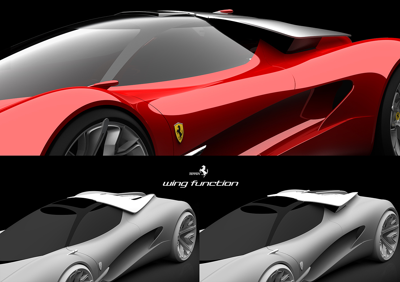 Ferrari，Concept Car，midfielder，Sports car，vehicle，