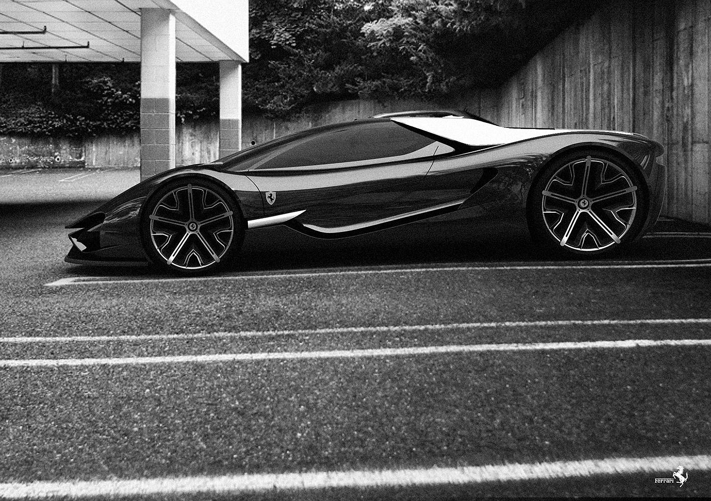 Ferrari，Concept Car，midfielder，Sports car，vehicle，