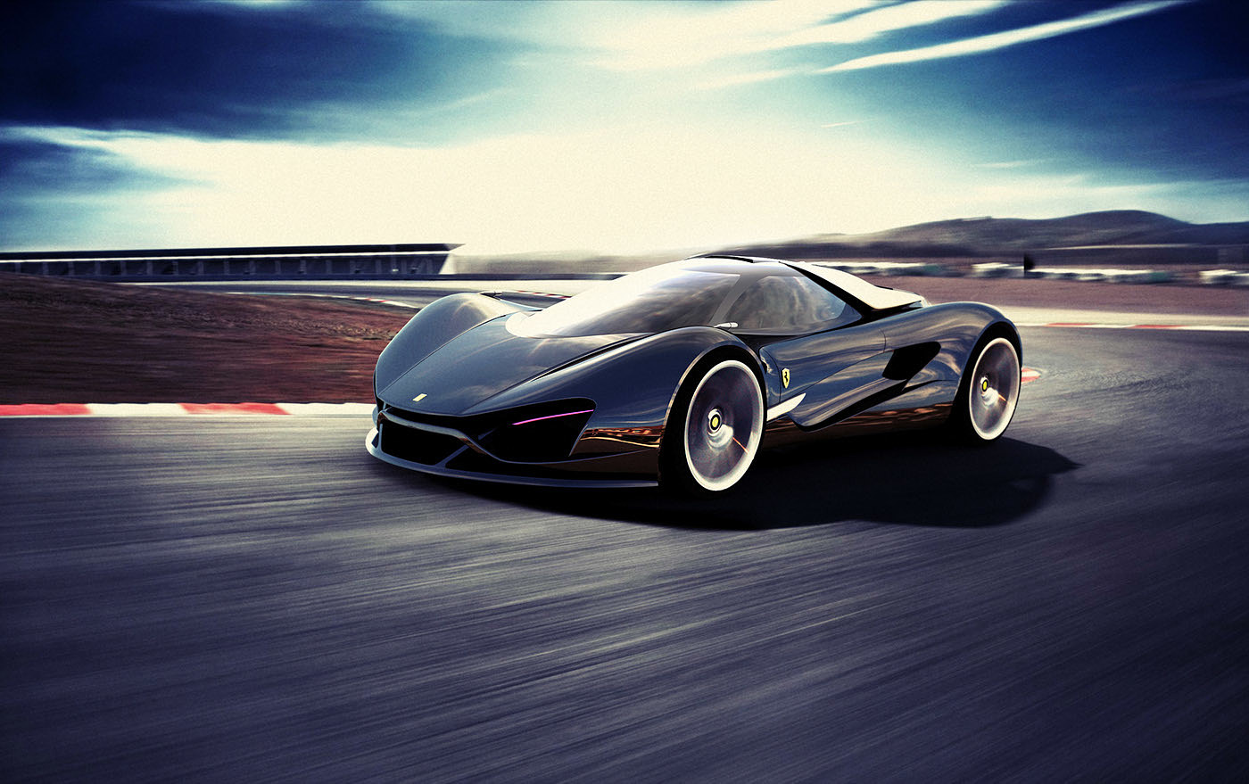 Ferrari，Concept Car，midfielder，Sports car，vehicle，