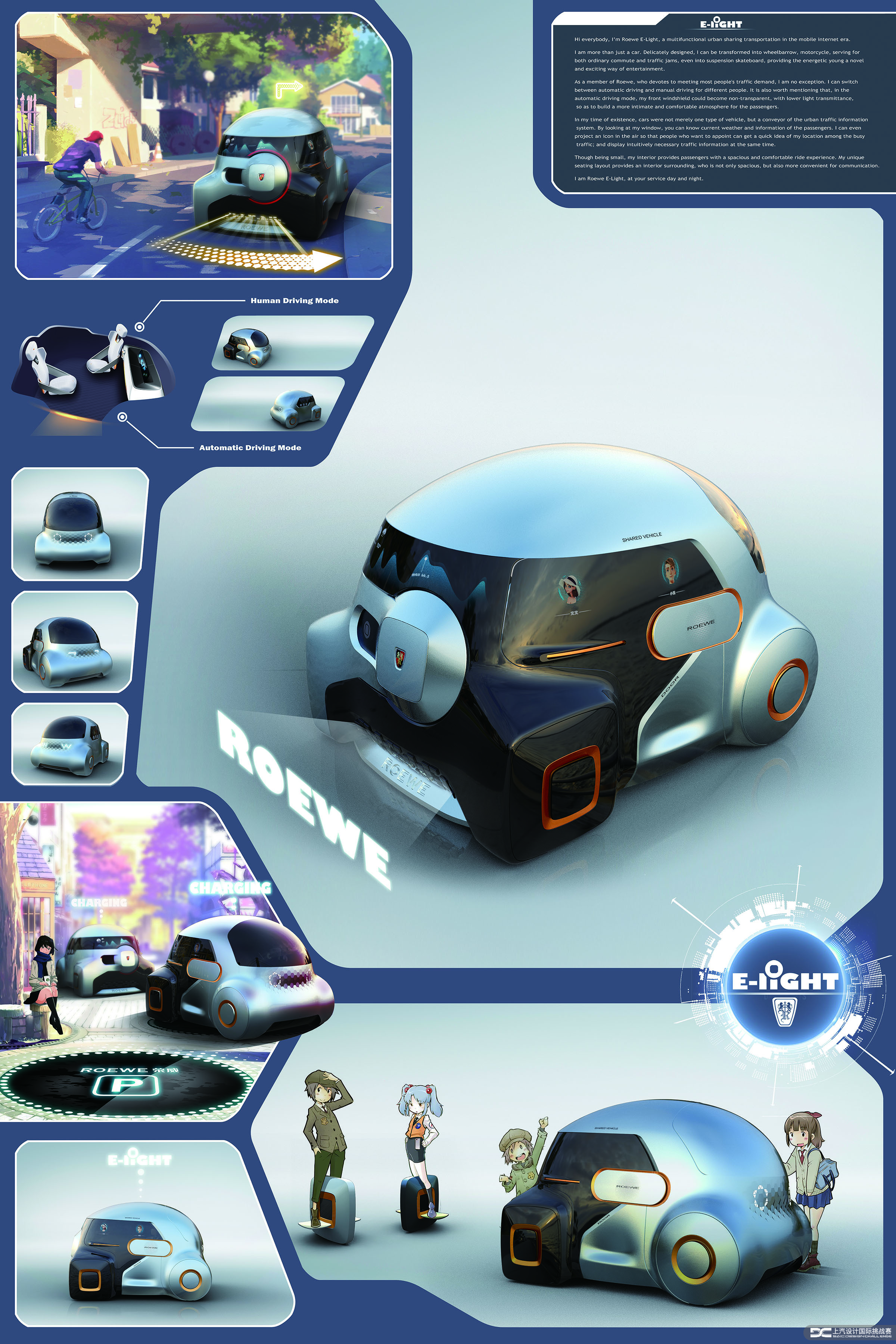 Include，ROEWE E-LIGHT，Competition，Automobile design，Roewe mg，SAIC，