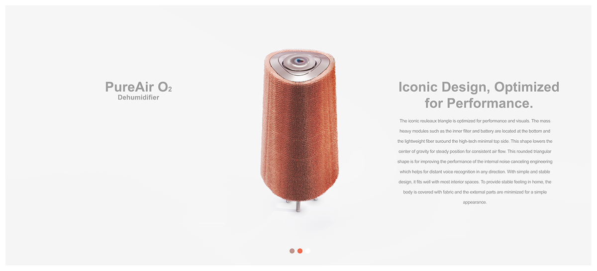 product design，Household Electric Appliances，air cleaner，Pure O.2 Air，