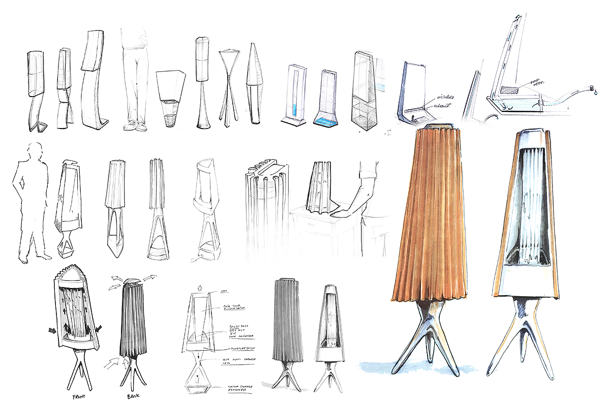 product design，Household Electric Appliances，air cleaner，Pure O.2 Air，