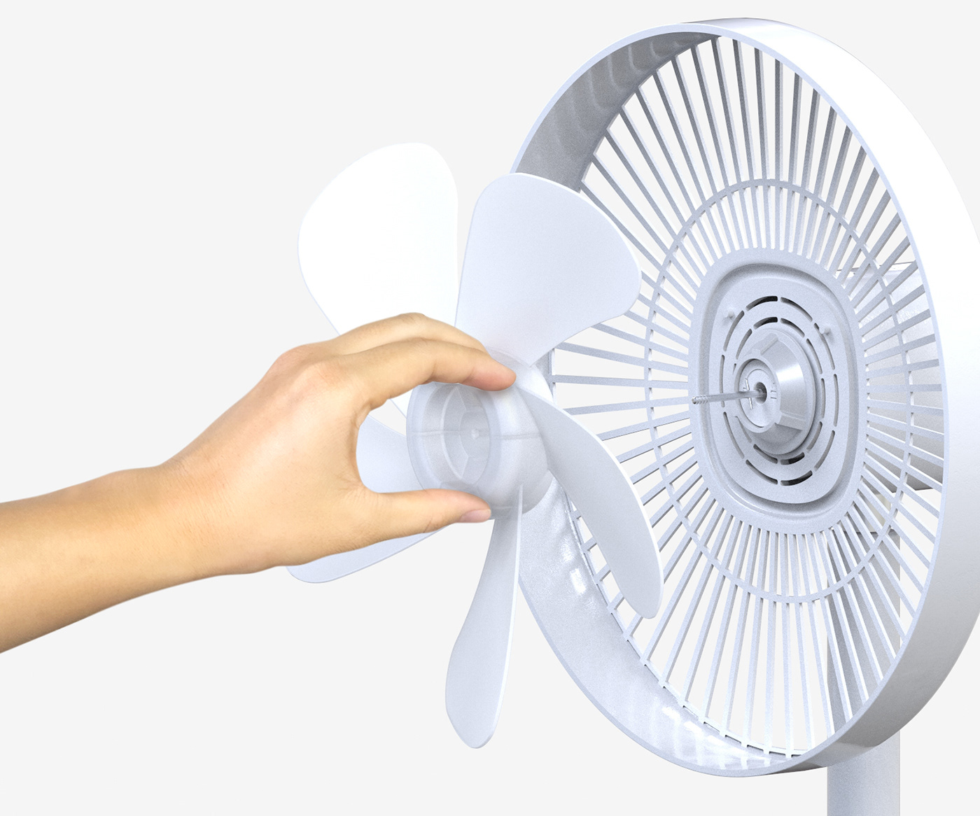 Clutch Fan，electric fan，white，household electrical appliances，