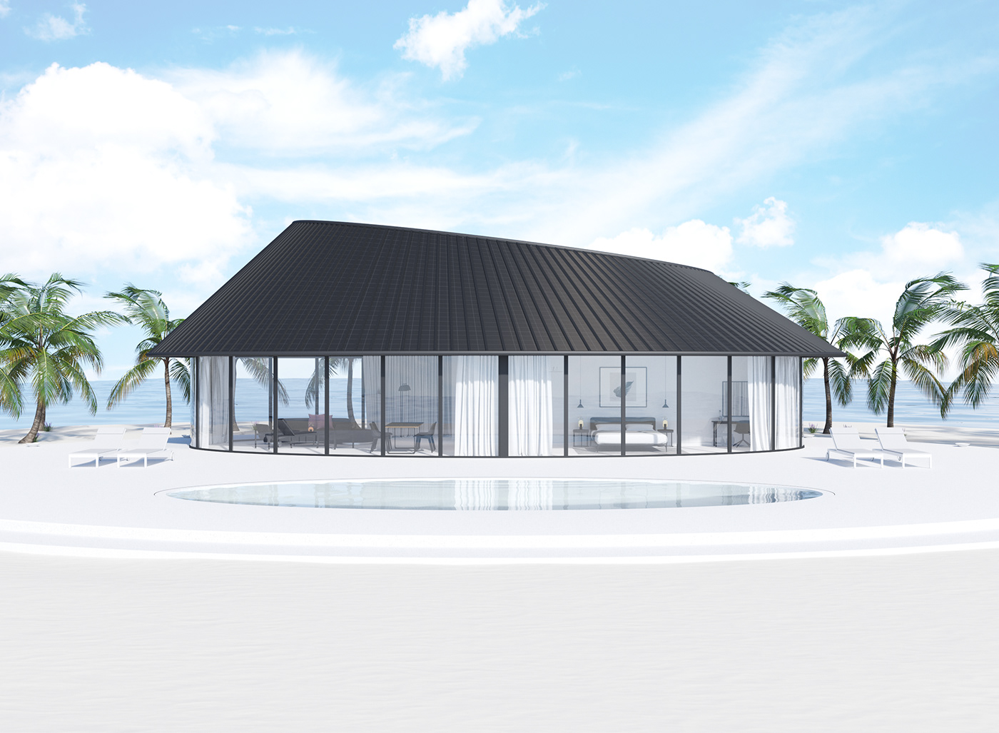 Vistas House，Solar panel，Design，residence，house，Architecture，Mohamed Mousa，