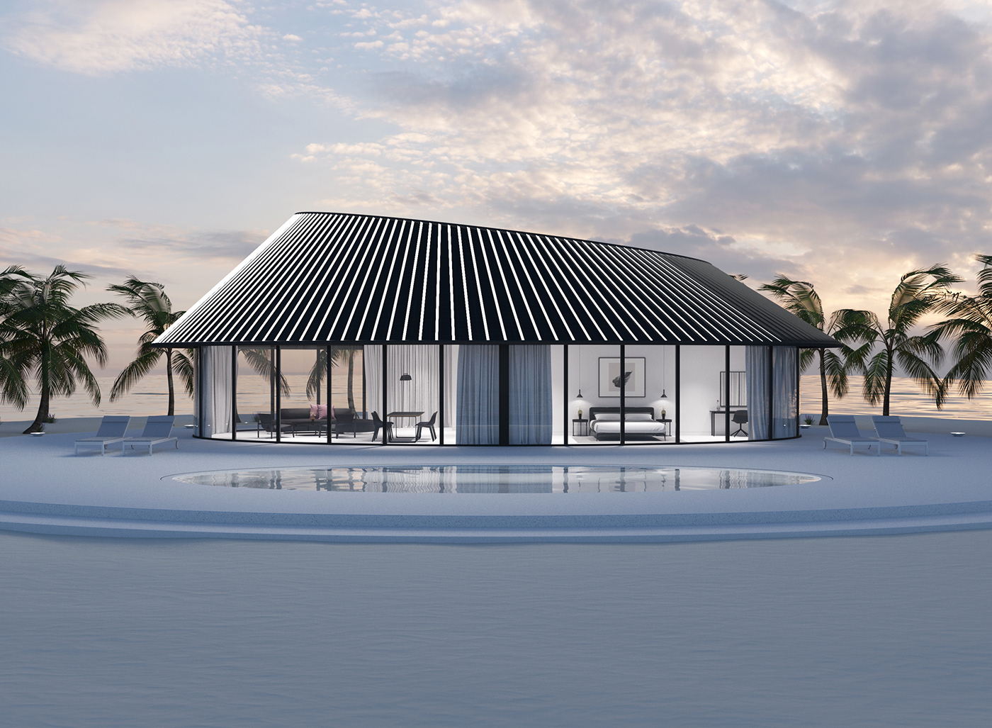 Vistas House，Solar panel，Design，residence，house，Architecture，Mohamed Mousa，