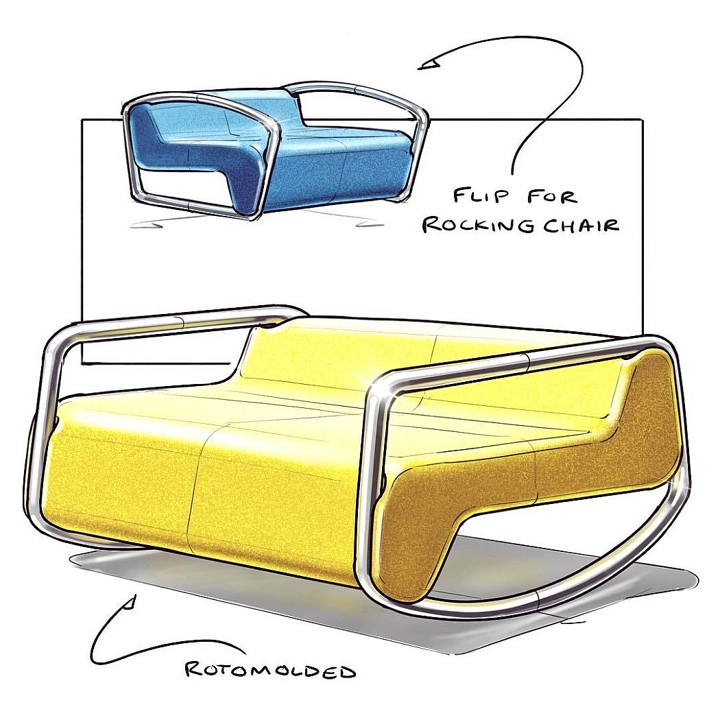 Hand drawn，Sketch，chair，