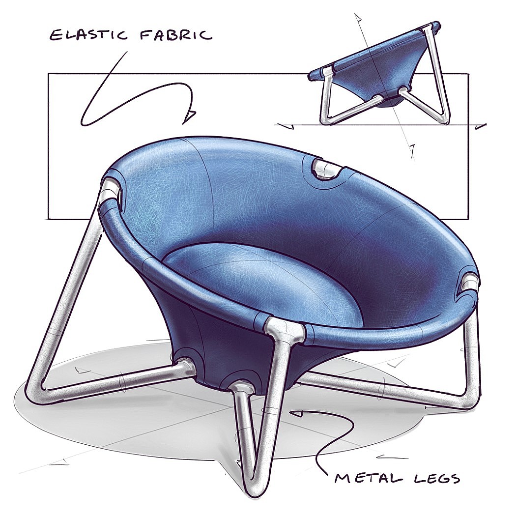 Hand drawn，Sketch，chair，