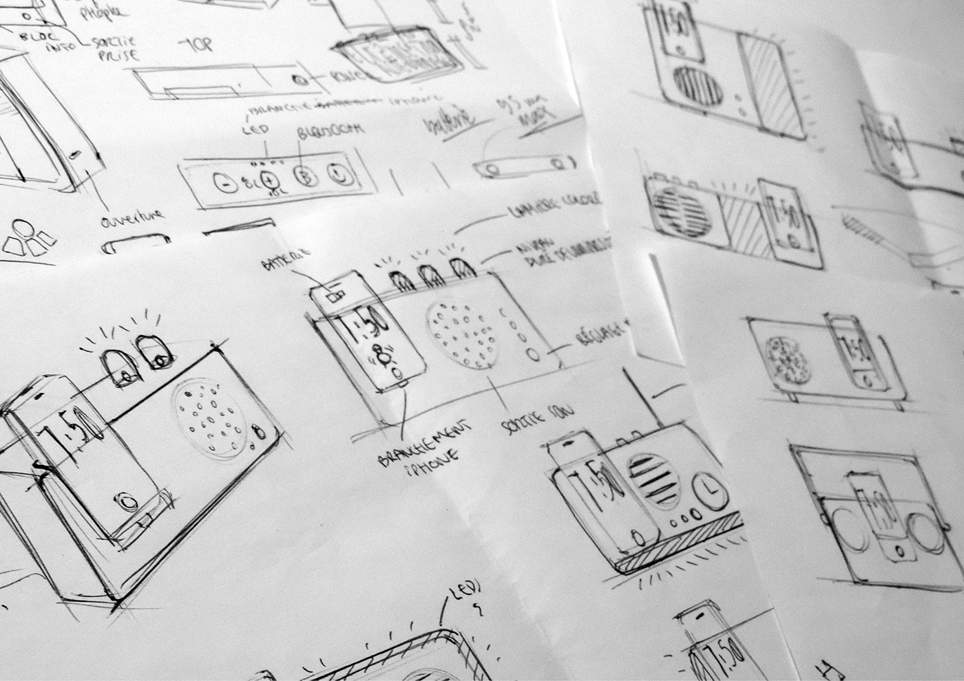 industrial design，alarm clock，lighting，originality，