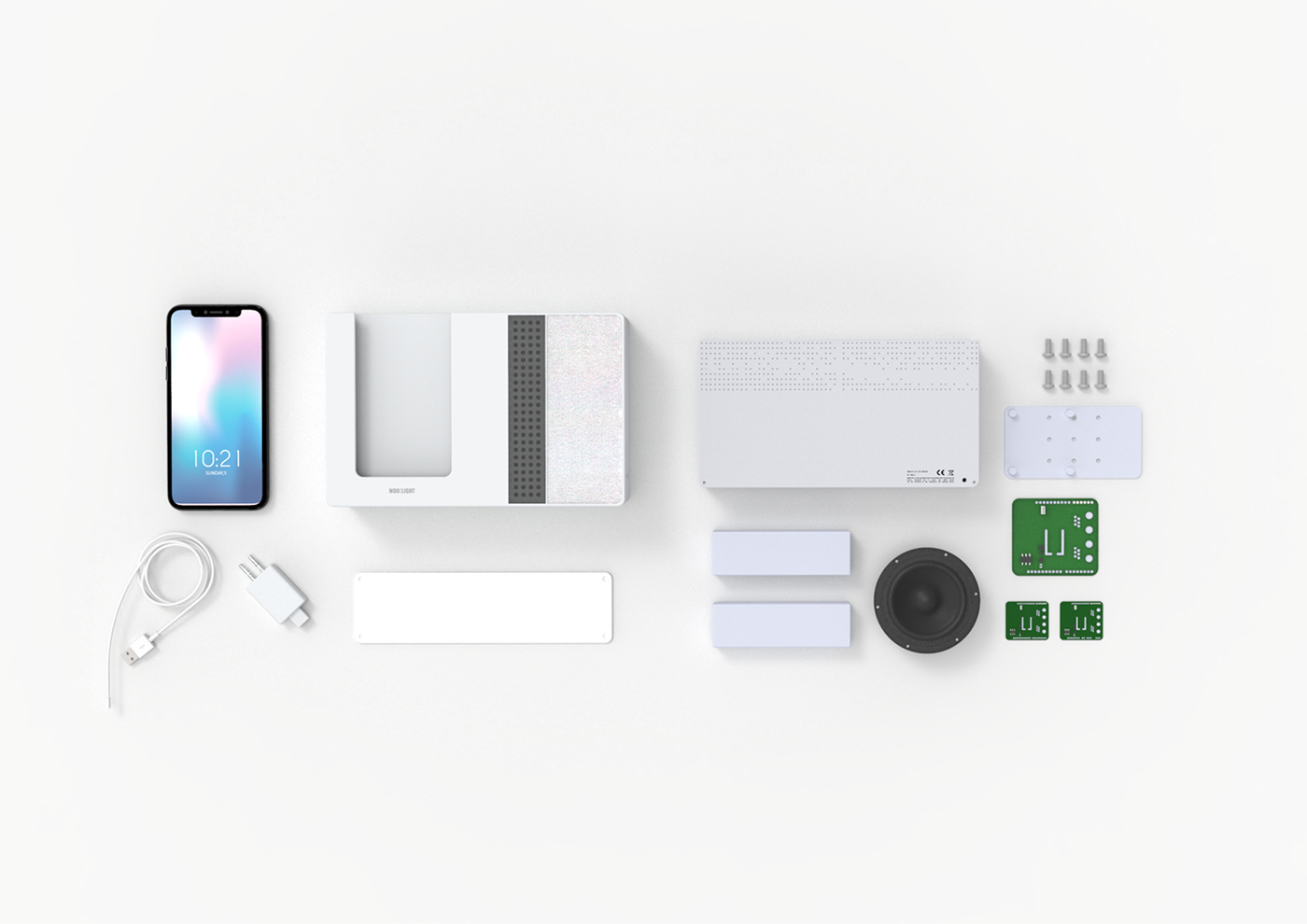 industrial design，alarm clock，lighting，originality，