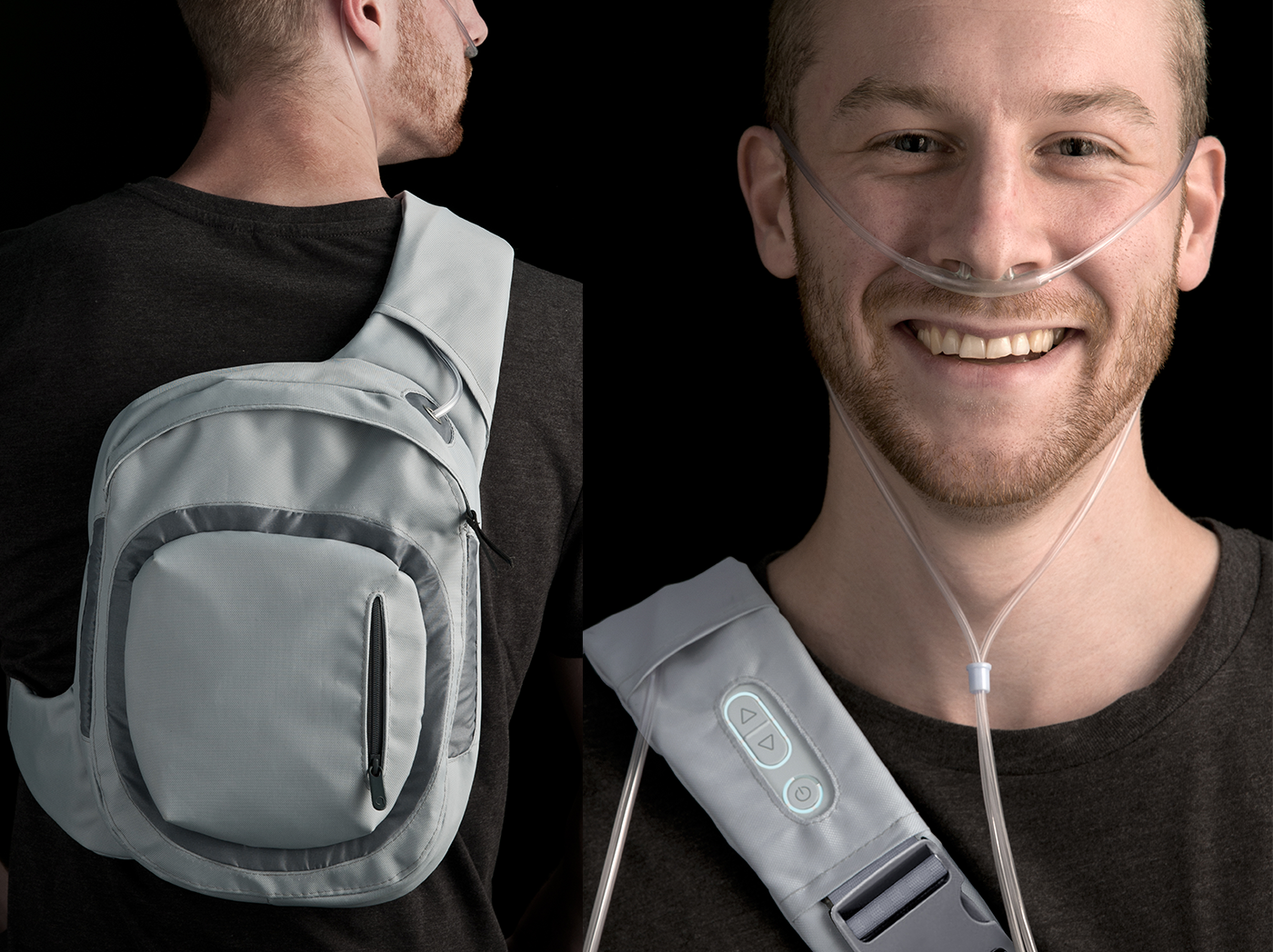 medical care，equipment，industrial design，product design，Mini oxygen machine，