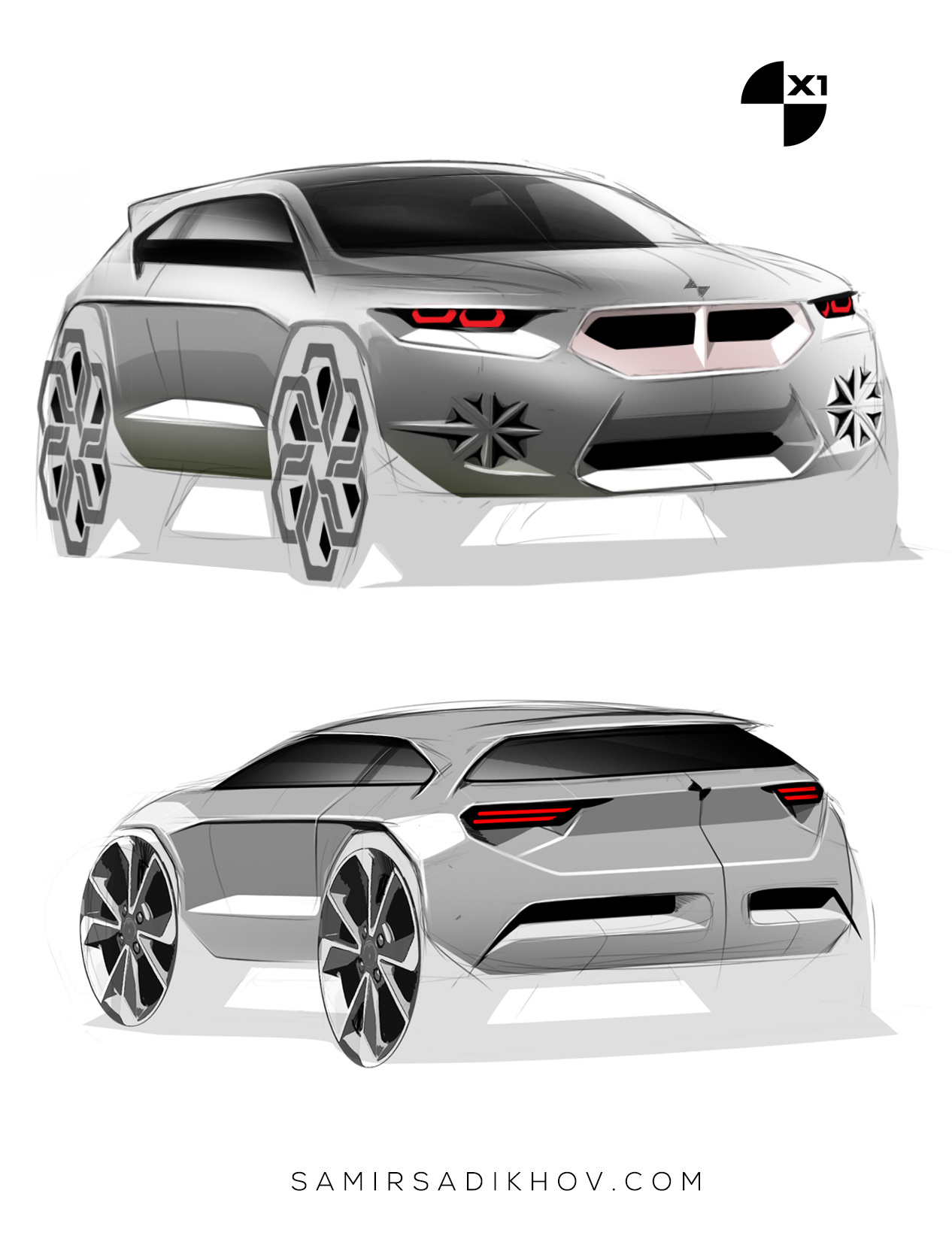 industrial design，automation，automobile，Hand drawn，Automobile design，