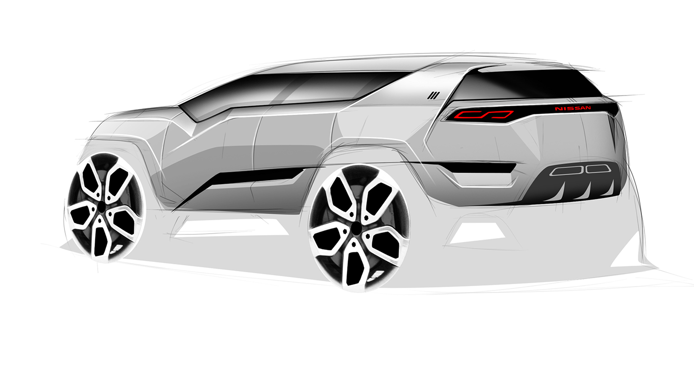 industrial design，automation，automobile，Hand drawn，Automobile design，