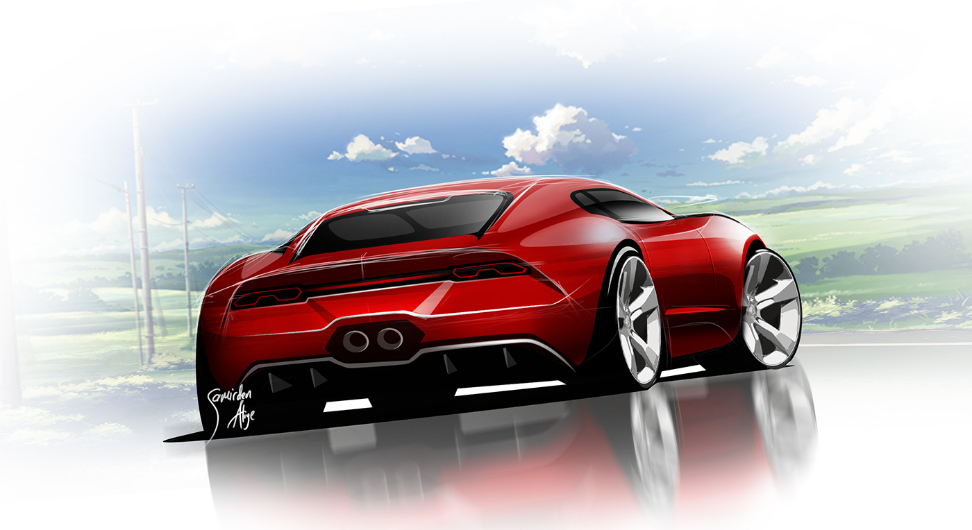 industrial design，automation，automobile，Hand drawn，Automobile design，