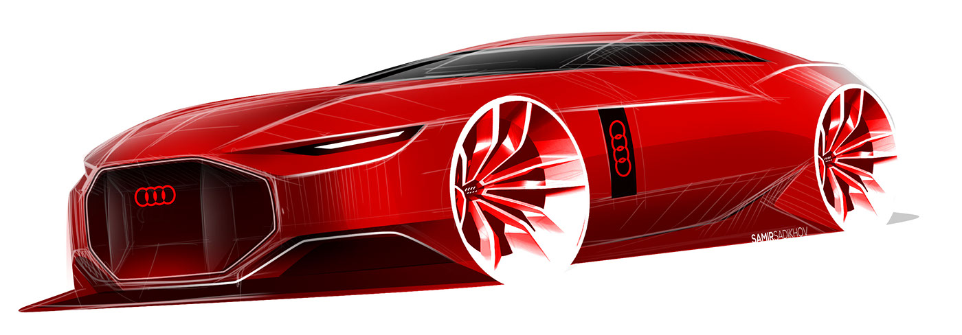 industrial design，automobile，Automobile design，Hand to，gules，audi，