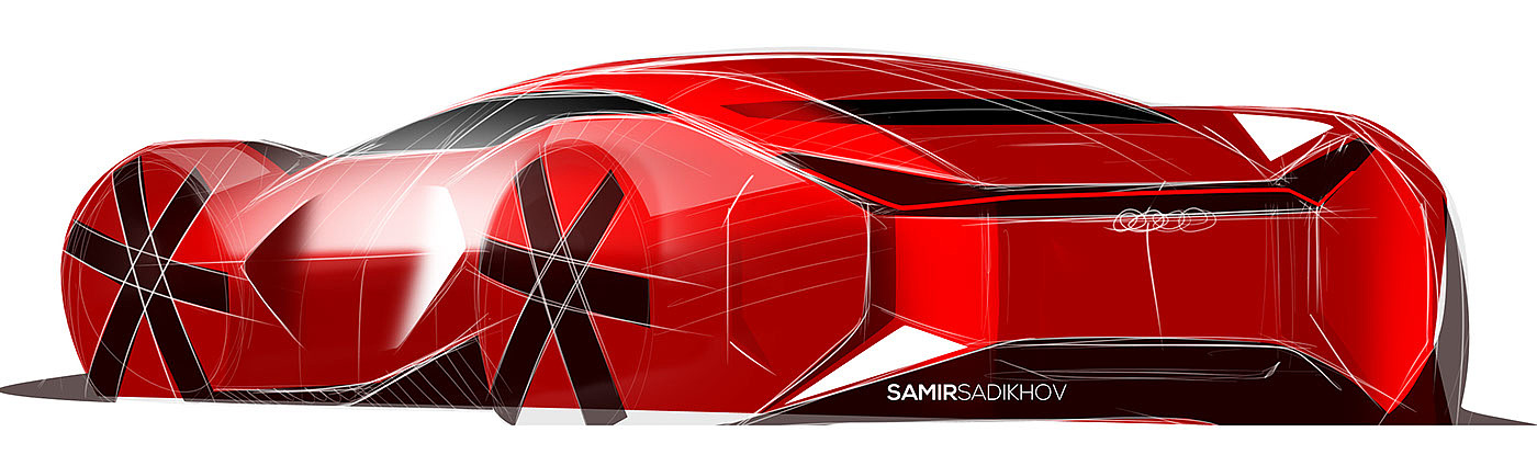 industrial design，automobile，Automobile design，Hand to，gules，audi，