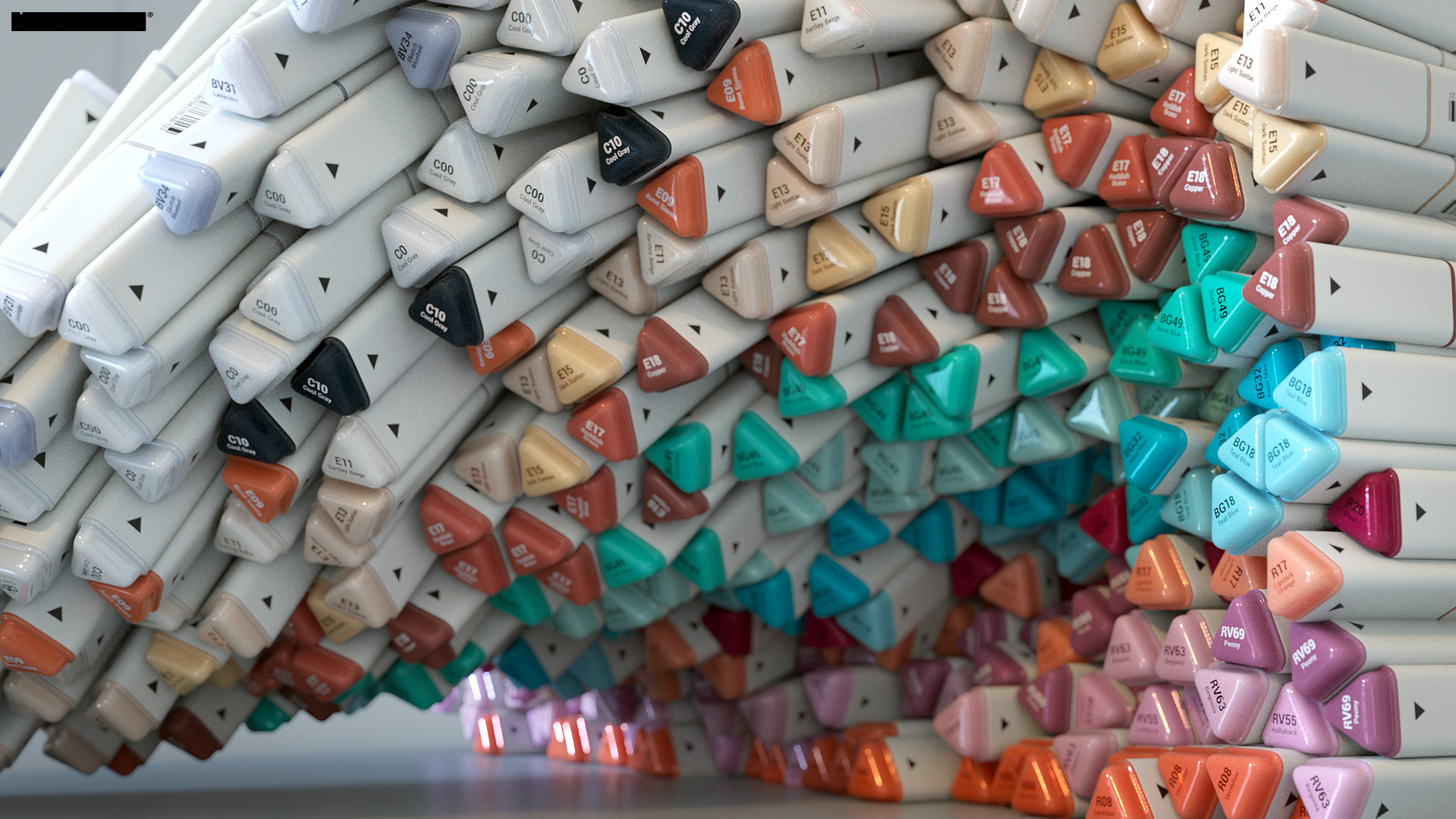 Watercolor pen，VR Markers，packing，Stationery，marker pen，