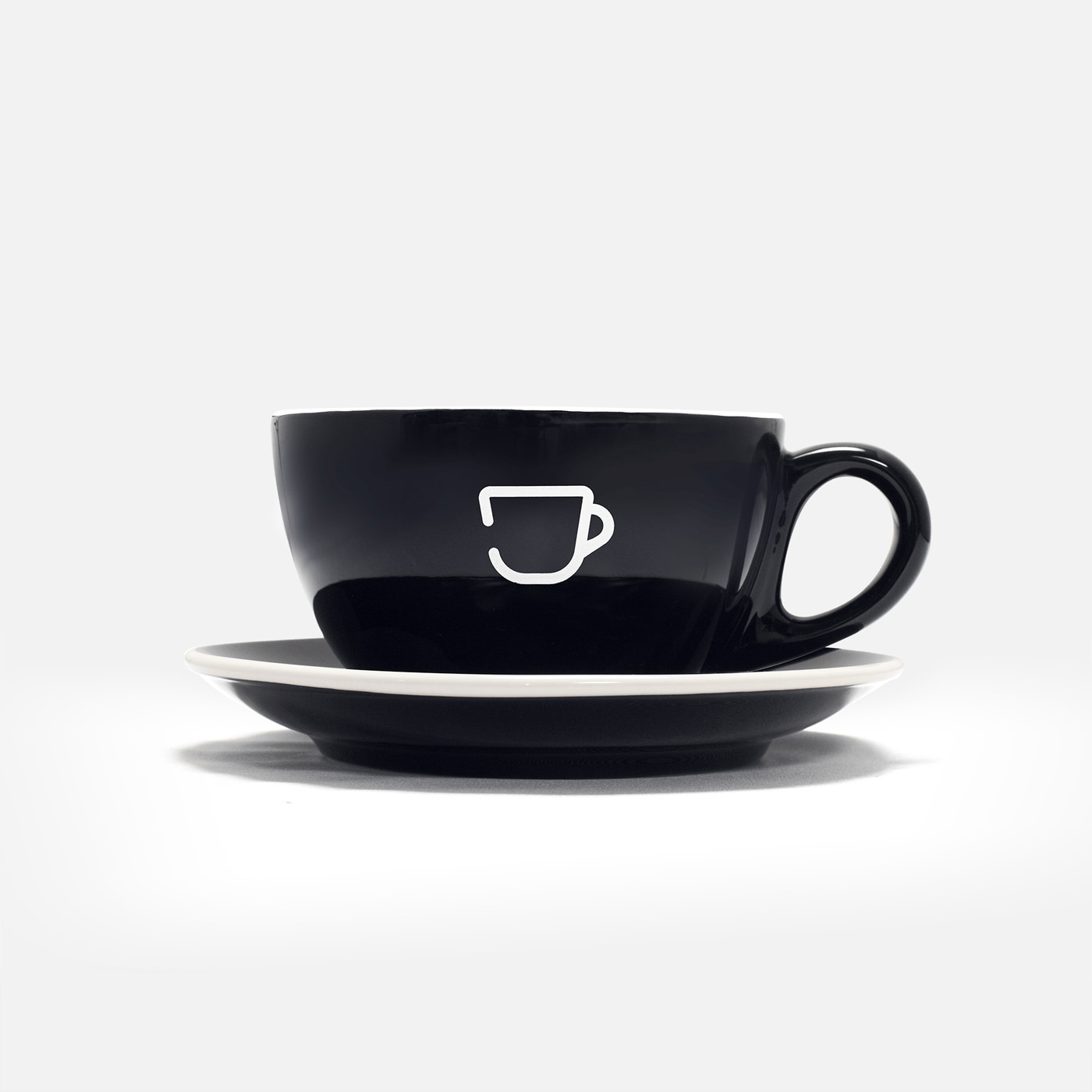 packing，Minimalist，black and white，Coffee，HC-Latte Cup，coffee cup，