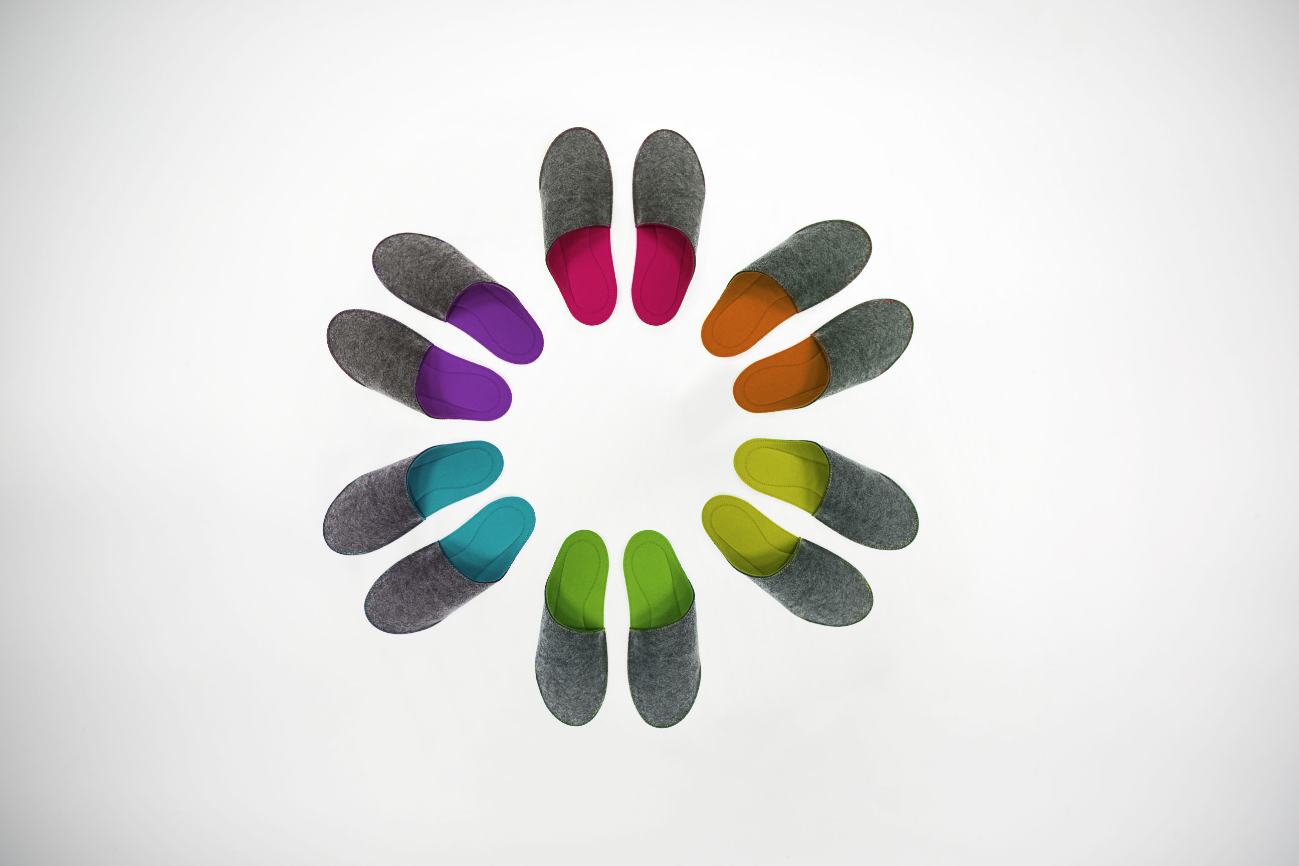 felt，LULU，One piece，concise，slipper，