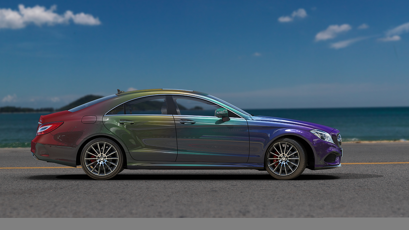 Car interior rendering，