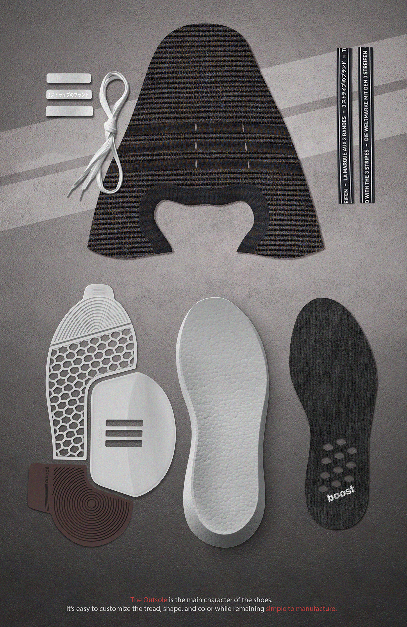 adidas，Sneakers，Antoine，Beynel，shoes，NMD，omega，Overboost ，design，product，fashion，Lifestyle，