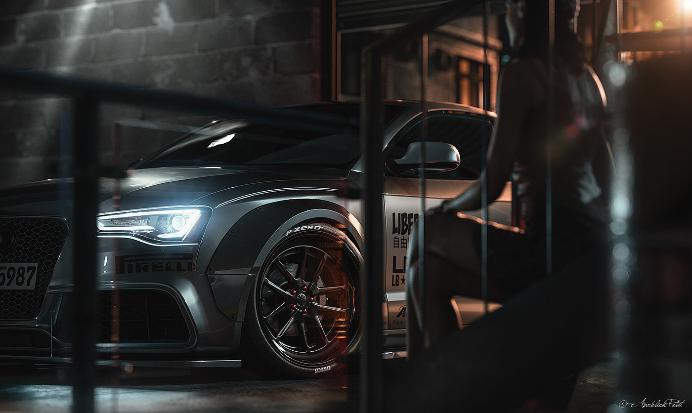 audi，Audi RS5，modeling，Render，cgi，vehicle，traffic，Orleans small，