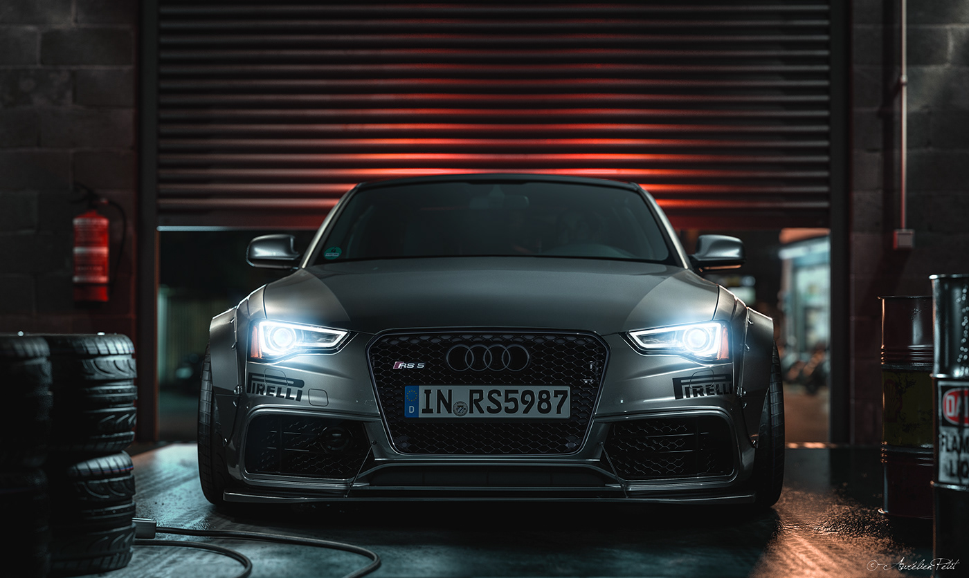 audi，Audi RS5，modeling，Render，cgi，vehicle，traffic，Orleans small，