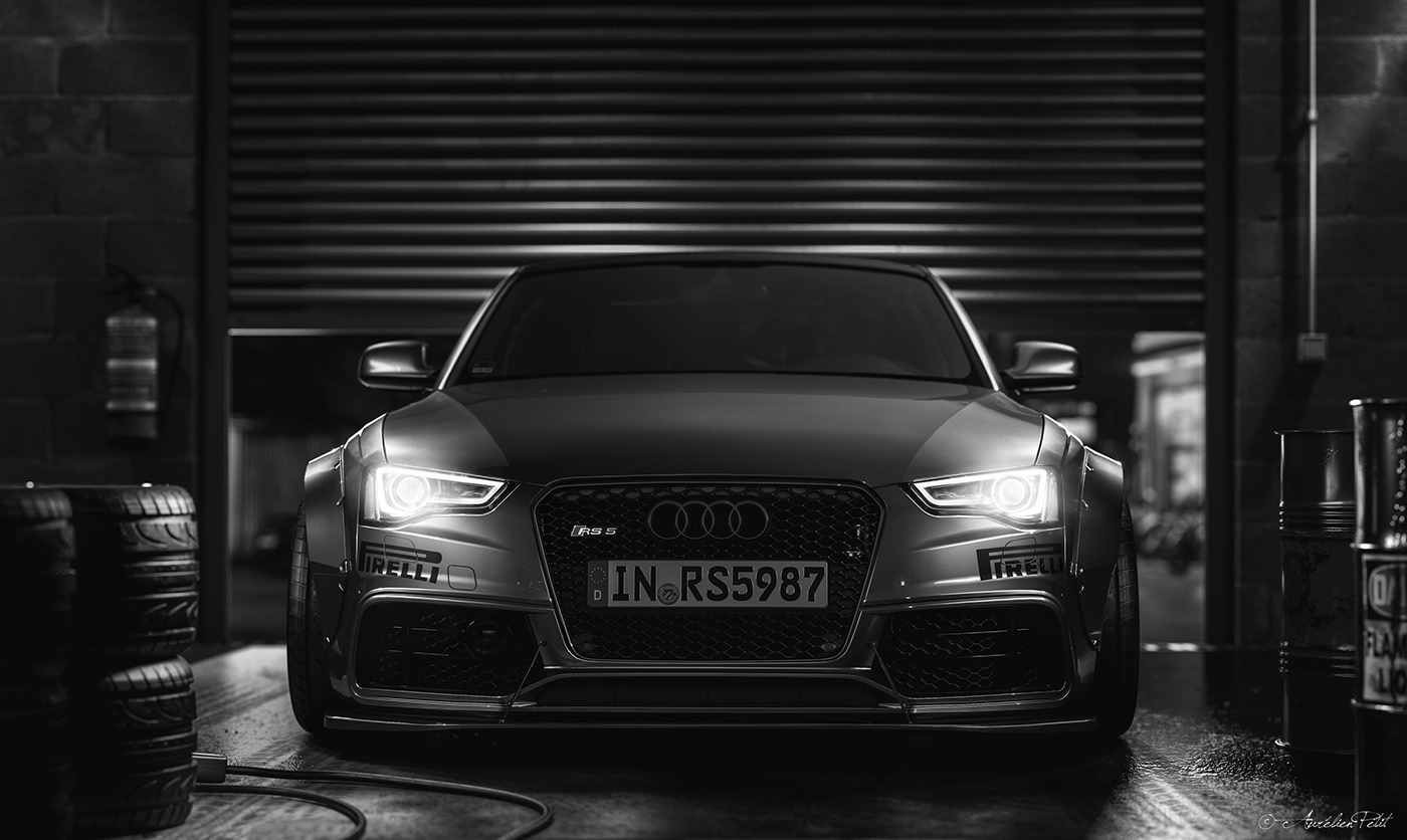 audi，Audi RS5，modeling，Render，cgi，vehicle，traffic，Orleans small，
