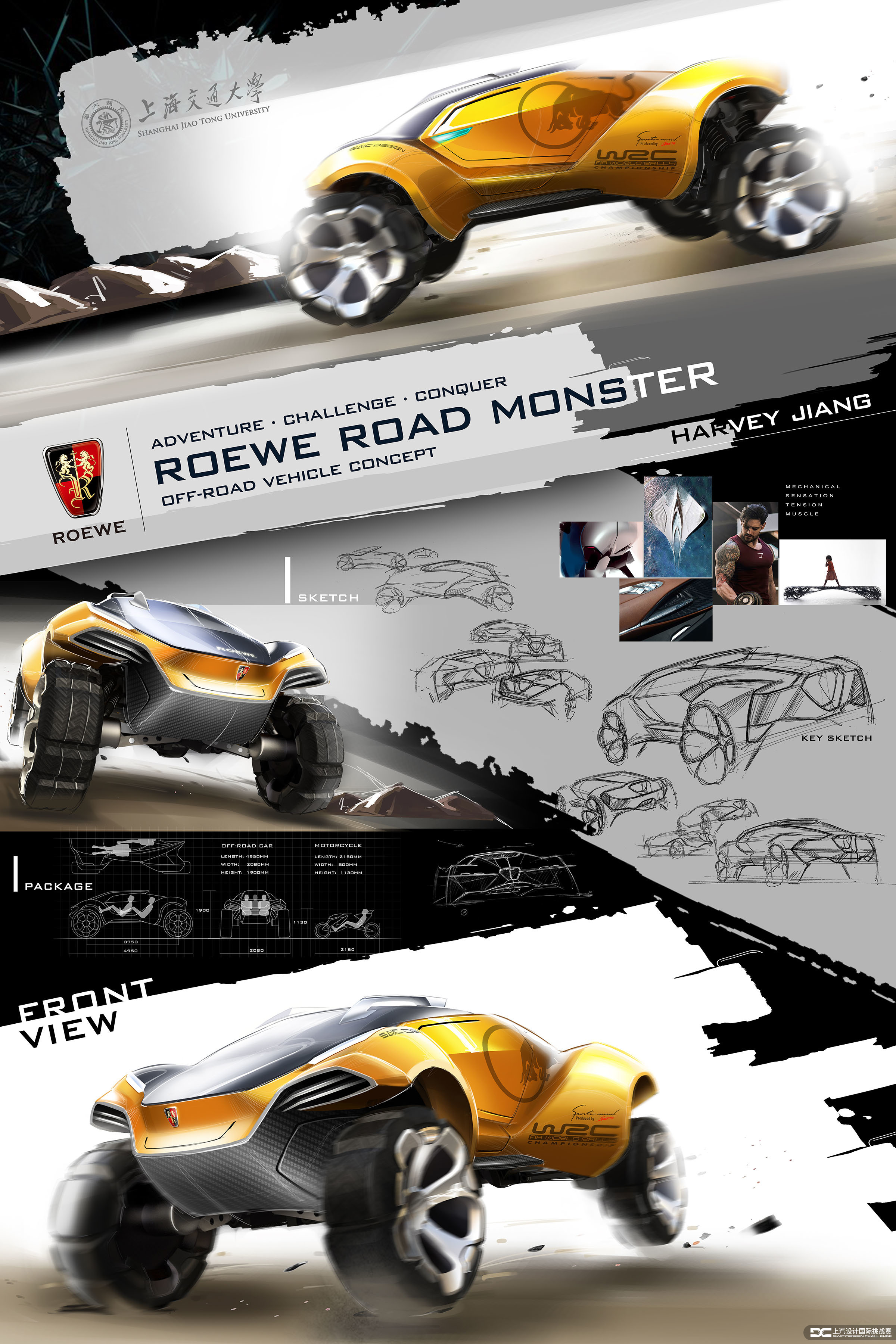 SAIC，Roewe mg，Automobile design，Competition，ROAD MONSTER，Jiang Hao，