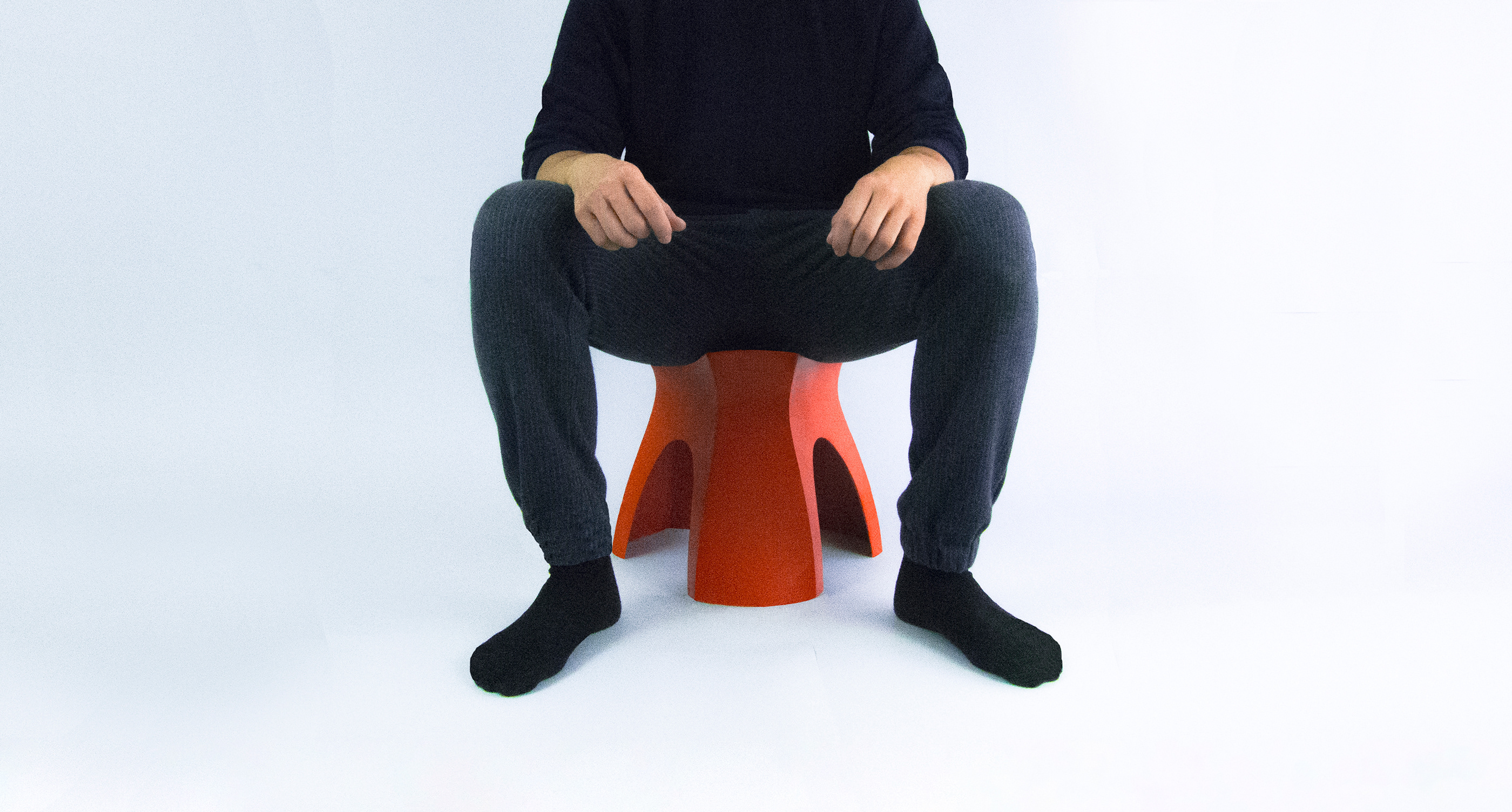 Chinese style，Yuan Stool，round stool，furniture design ，gules，