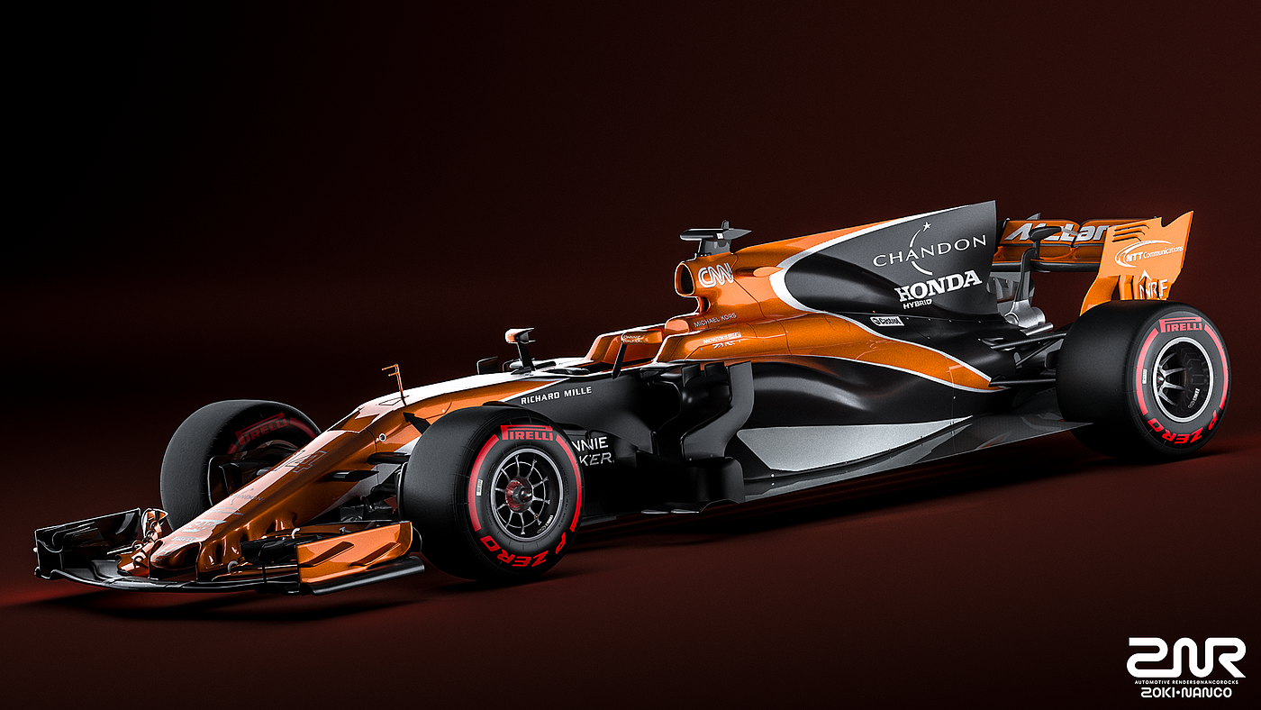 Render，product design，Racing design，McLaren，