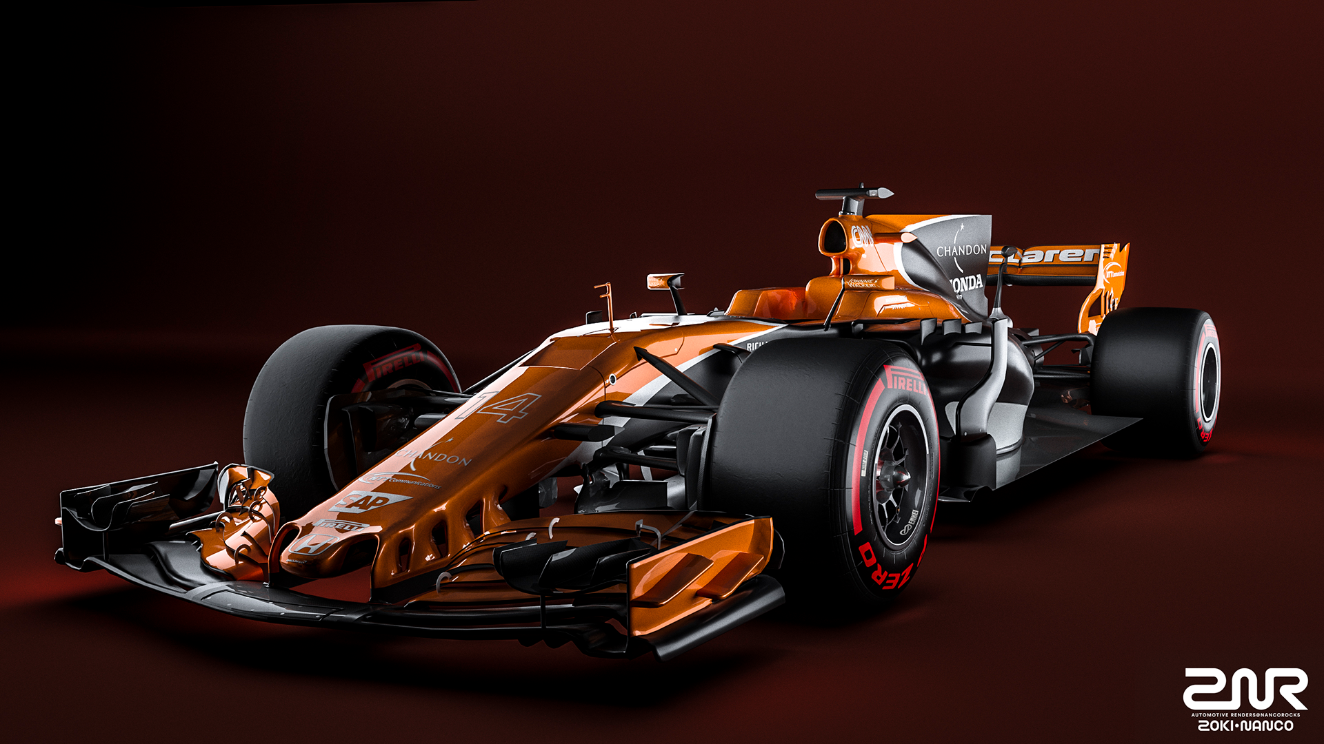 Render，product design，Racing design，McLaren，