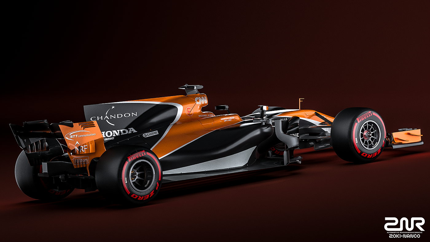 Render，product design，Racing design，McLaren，