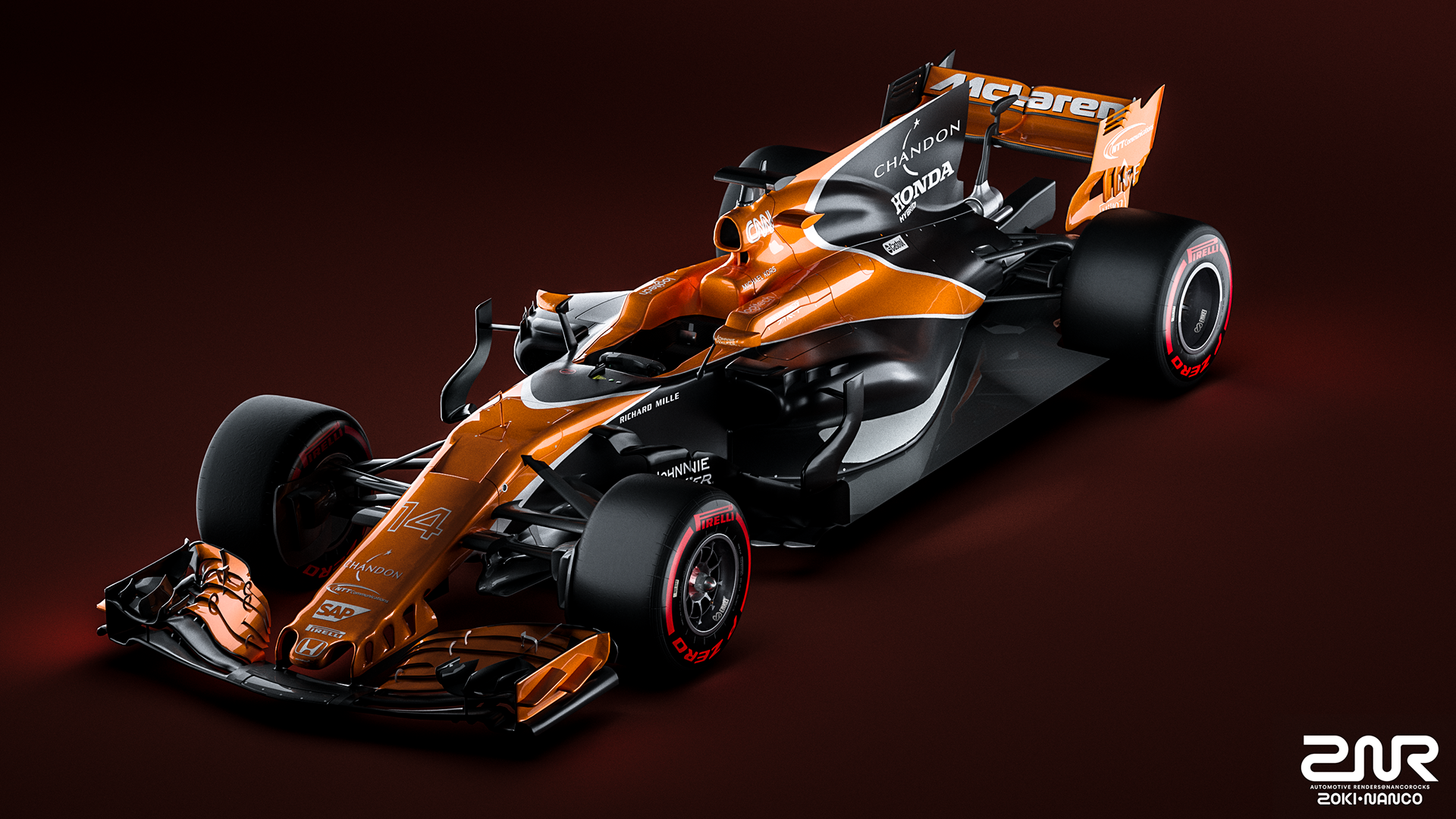 Render，product design，Racing design，McLaren，