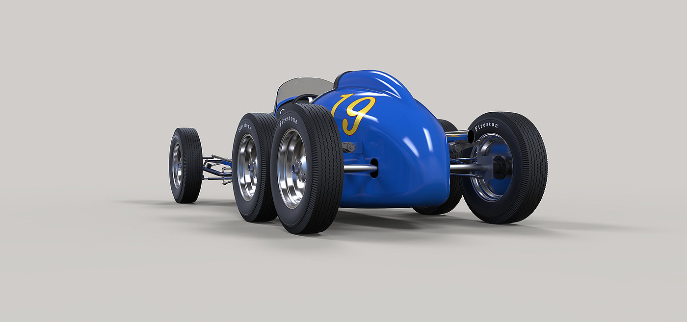 formula car，Six wheeled vehicle，Pat Clancy，