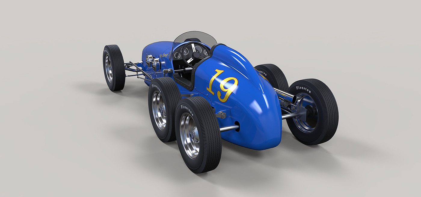 formula car，Six wheeled vehicle，Pat Clancy，