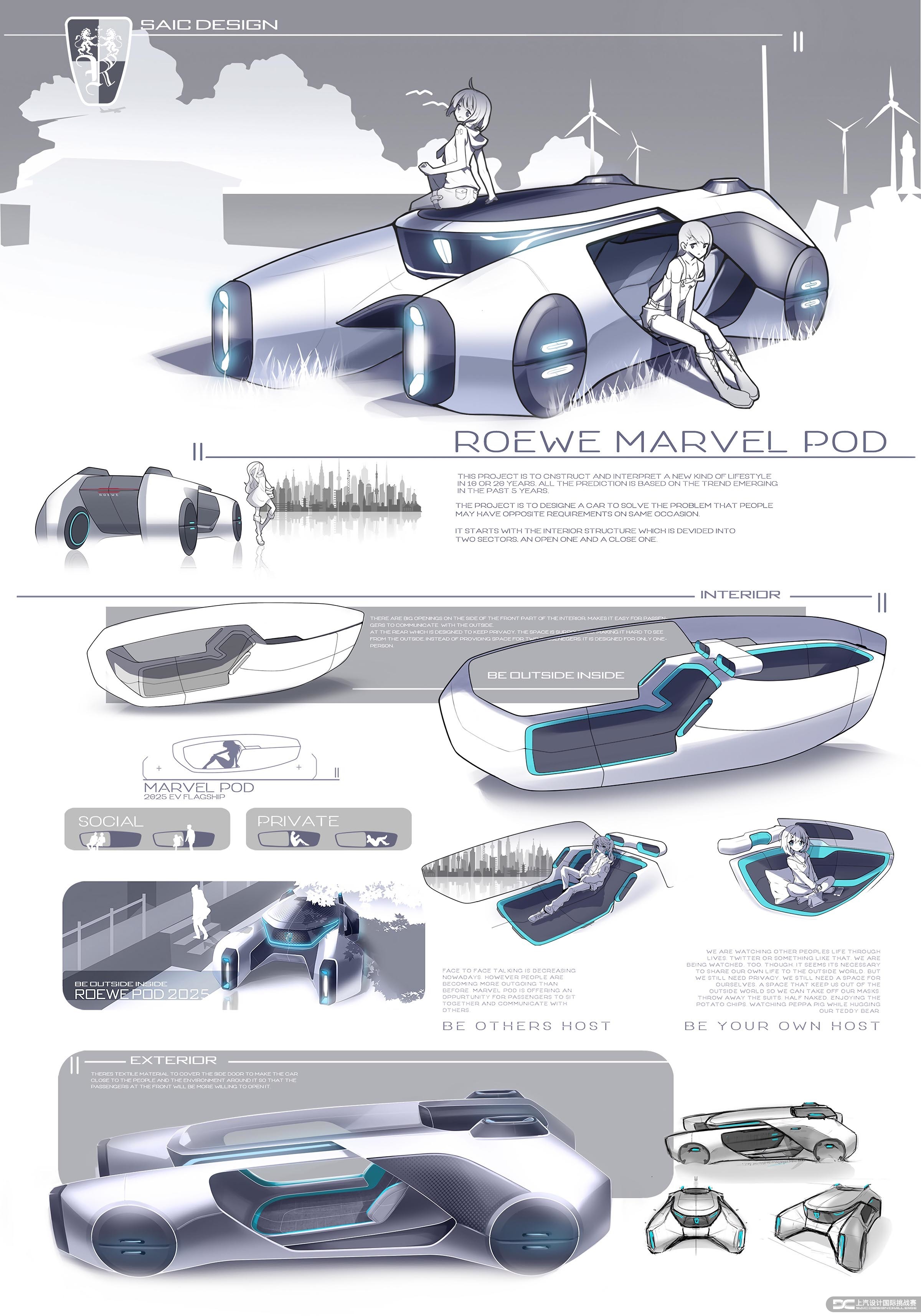 Chen hanxuan，MARVEL POD，Competition，Automobile design，Roewe mg，SAIC，