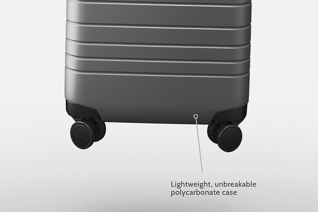 YKK zipper，Advanced aluminum telescopic handle，polycarbonate，suitcase，Monos，