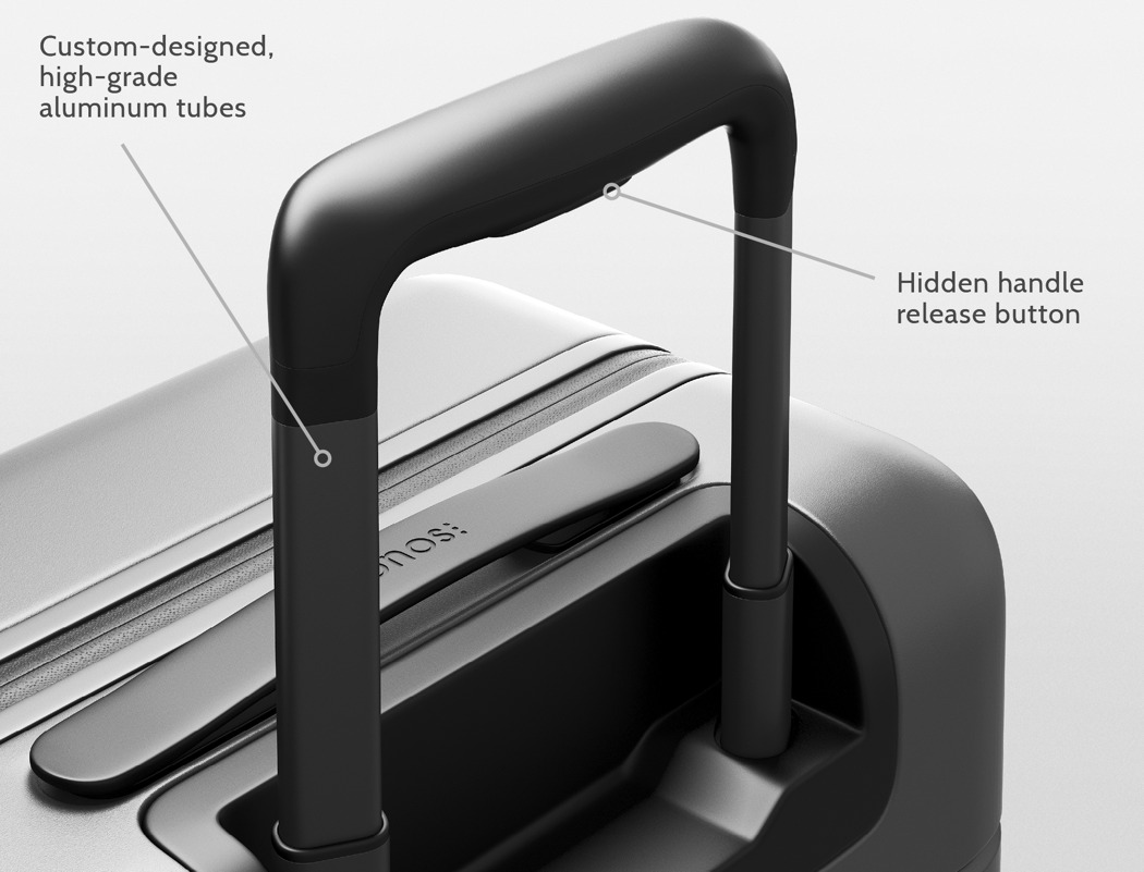 YKK zipper，Advanced aluminum telescopic handle，polycarbonate，suitcase，Monos，