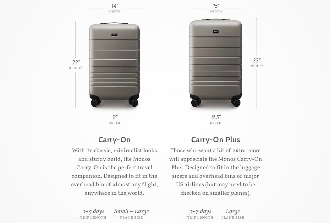 YKK zipper，Advanced aluminum telescopic handle，polycarbonate，suitcase，Monos，