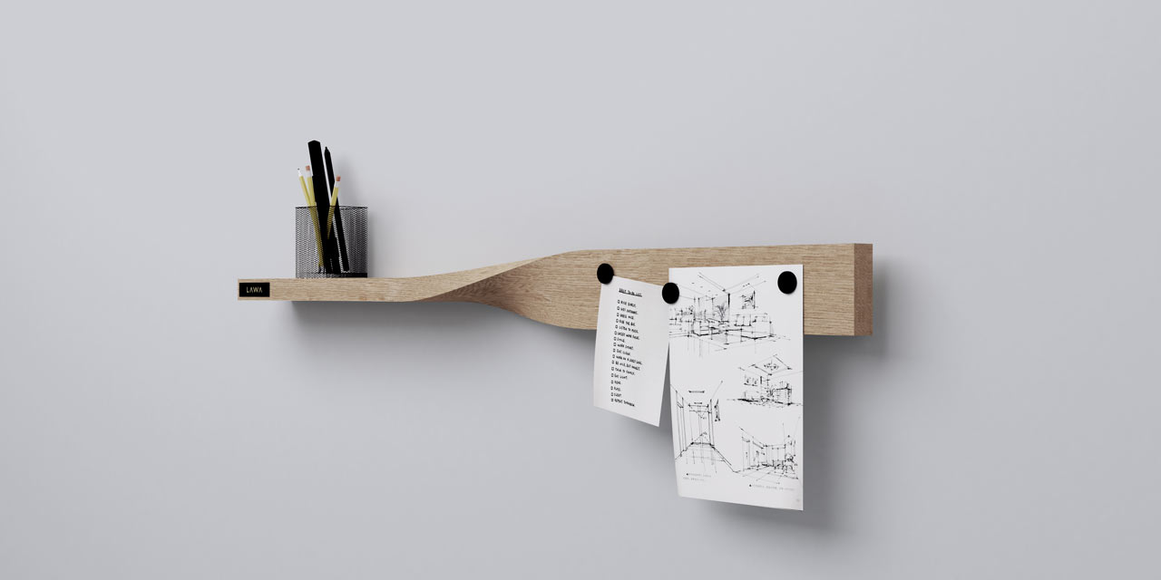 Double shelf，Magnetic plate，product design，