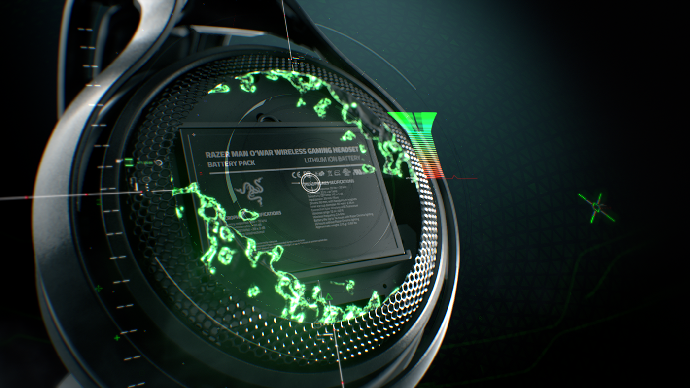 dynamic image ，How Creative，Thunder snake，E-sports，headset，Razer ManO'War，raze，ManO'War，game，entertainment，wireless，