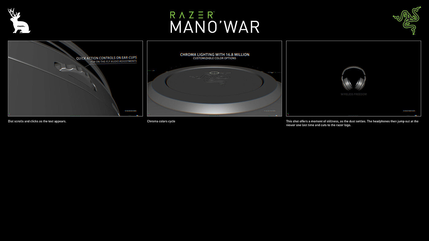 动态图像，Cum Creative，雷蛇，电竞，耳机，Razer ManO'War，razer，ManO'War，游戏，娱乐，无线，