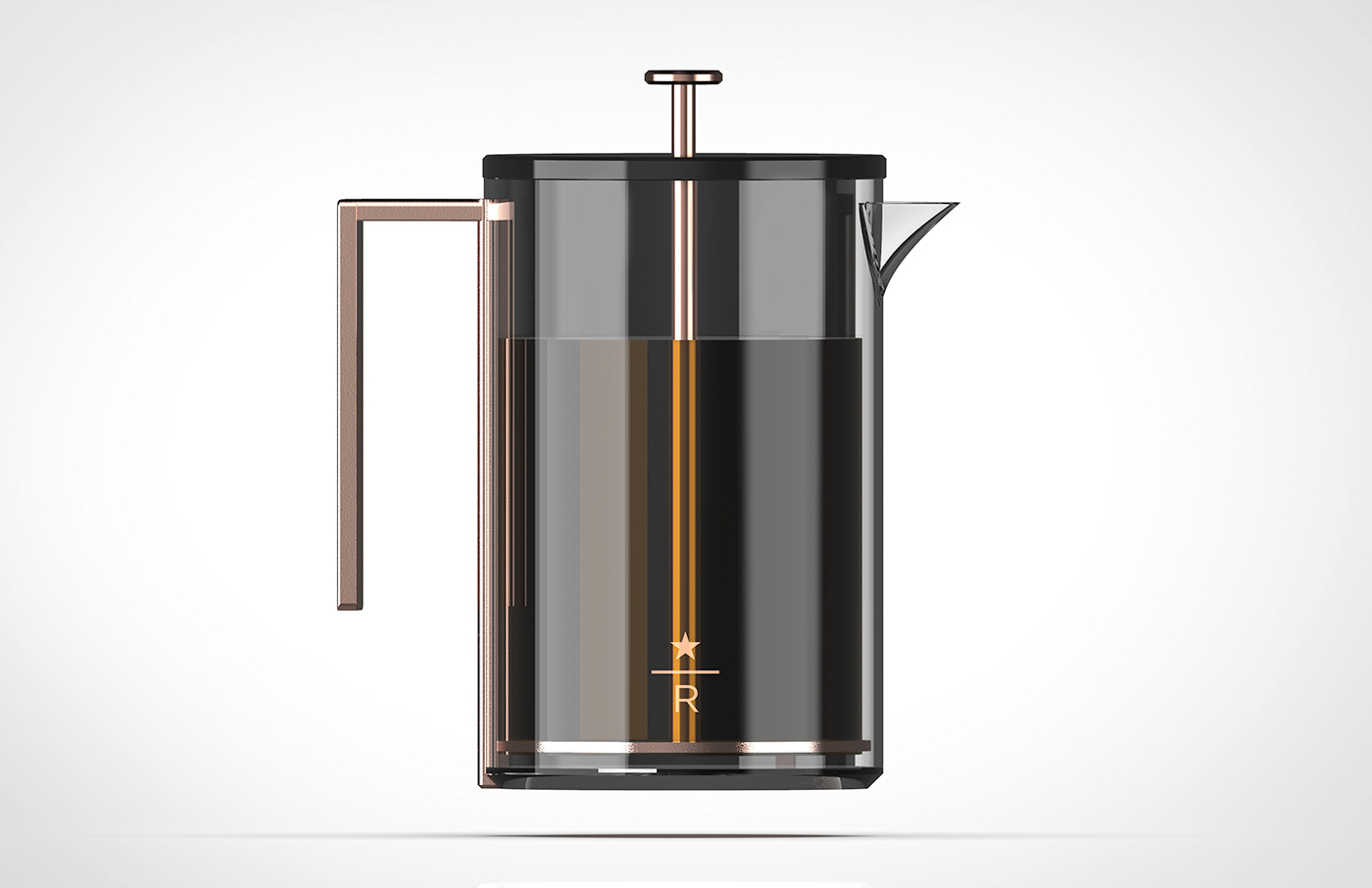Starbucks，Starbucks，concept，Coffee machine，French Press，