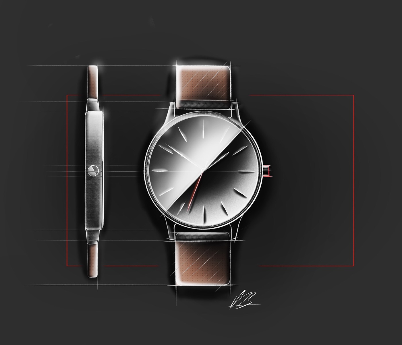 Render，Hand drawn，draft，Design，Renderings，