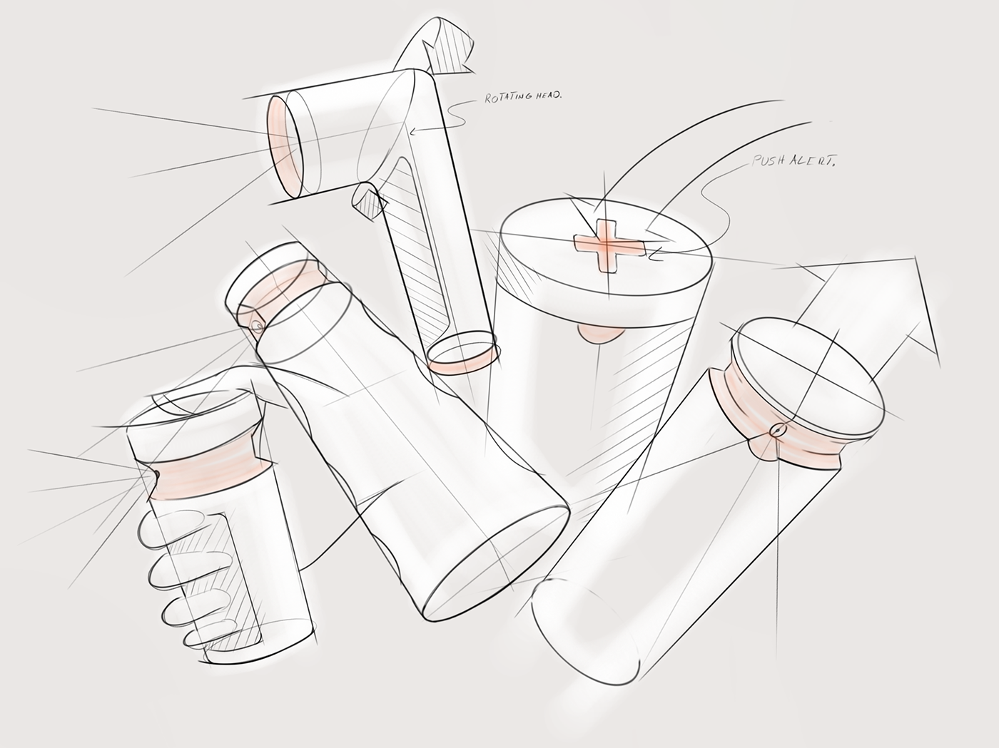 Render，Hand drawn，draft，Design，Renderings，