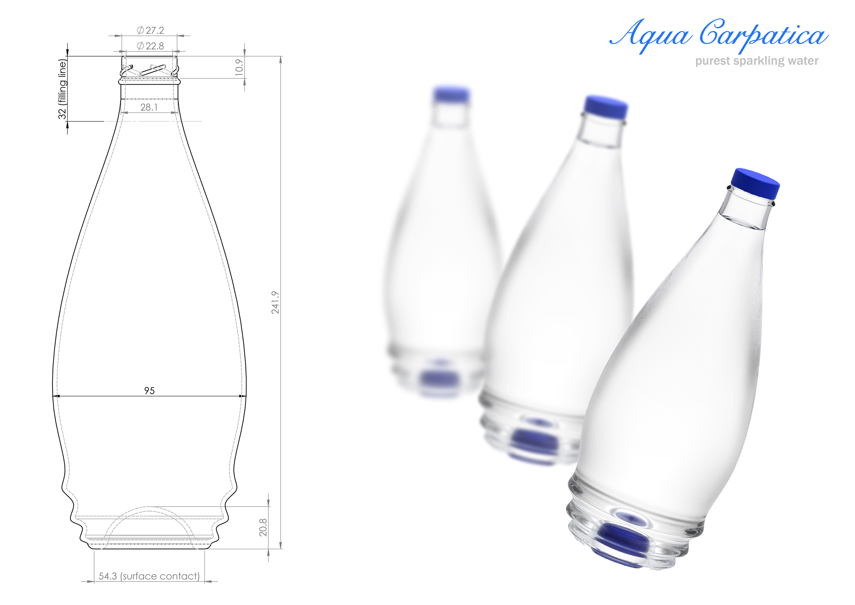 aqua，purified water，Glass bottles，packing，