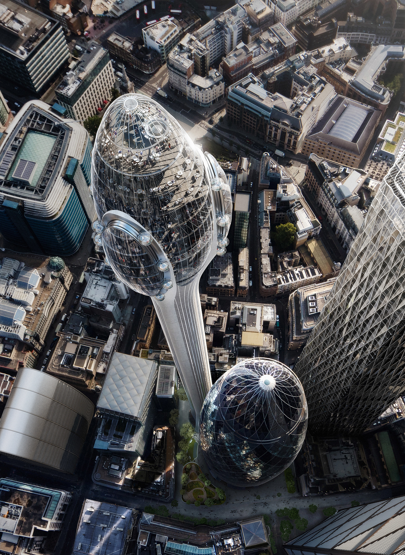 industrial design，skyscraper，Architecture，tulips，