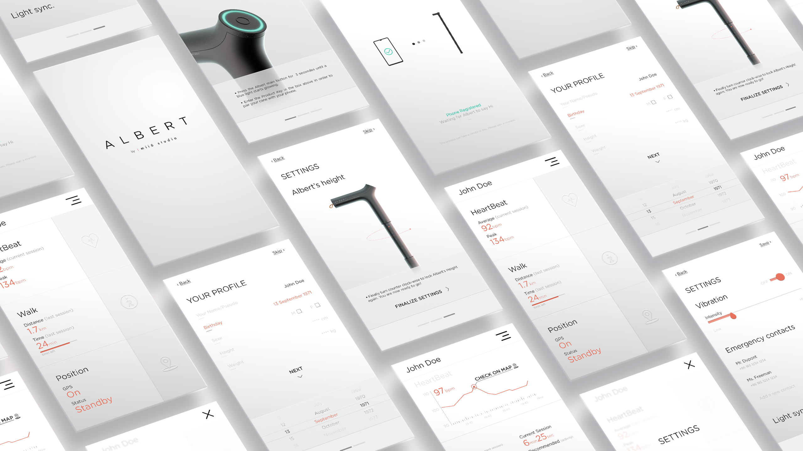 Zhang Xinjun，Zhang，Mike，Charles，Leo，Maingon，Baptiste，Beynel，Antoine，Parkinson，health，healthy，medical care，medical，stick，walking，Cane，Mio，Albert，international，cmf，Tactile sensation，shock，product，Shenzhen，Walking stick，move，walk，get some action，Parkinson，a cane，Albert ，intelligence，Youming design，Mingyou，